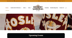 Desktop Screenshot of detroitshriners.com